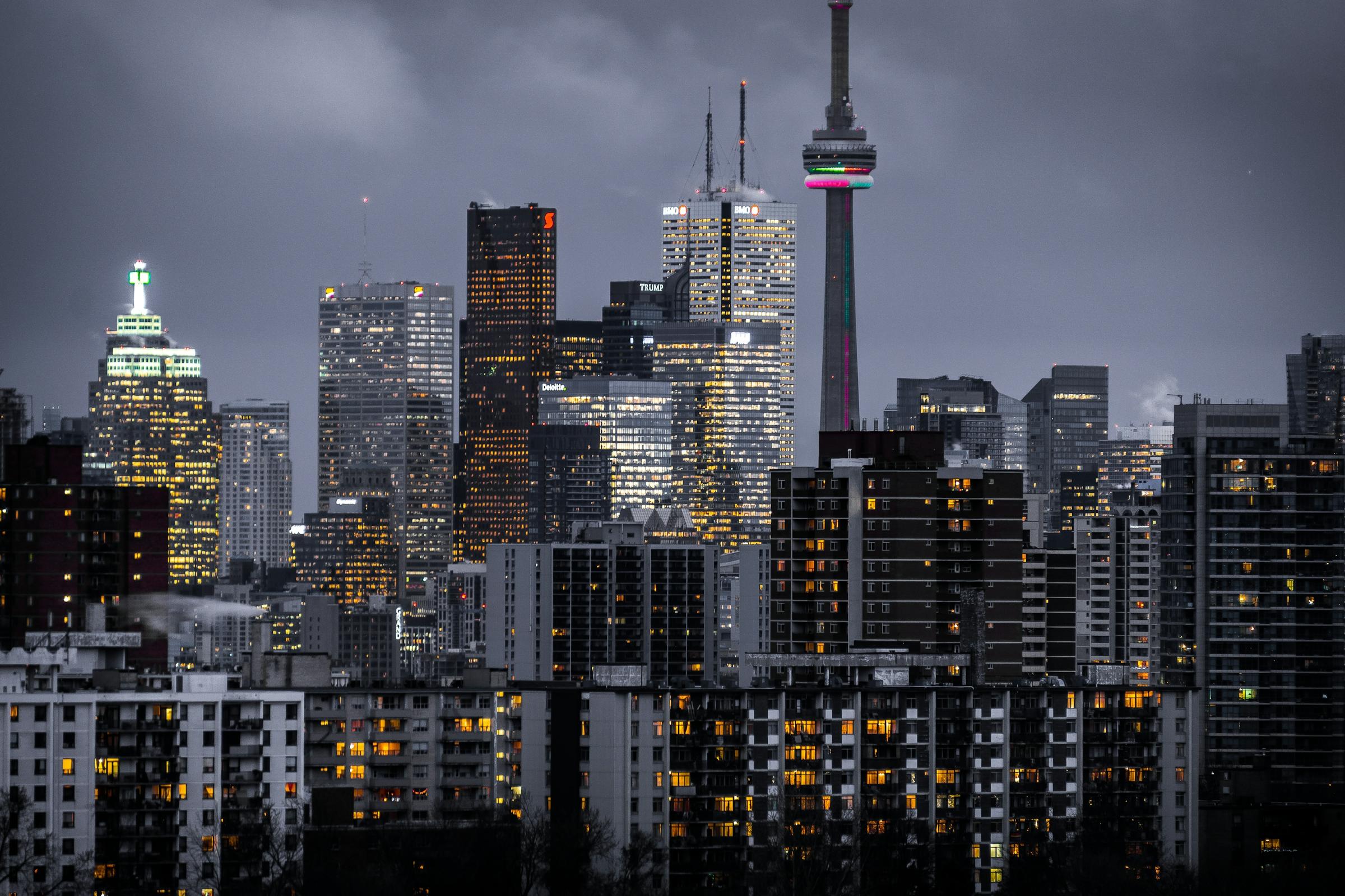 City skyline representing global asset markets